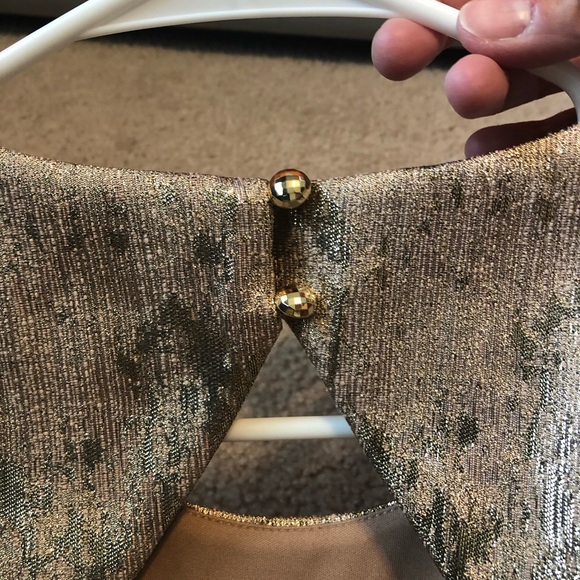 Jessica Simpson Gold Party Dress - Picture 6 of 9